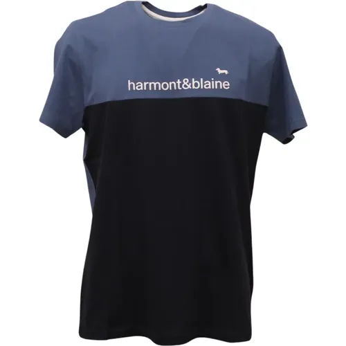 Kurzarm T-Shirt , Herren, Größe: M - Harmont & Blaine - Modalova