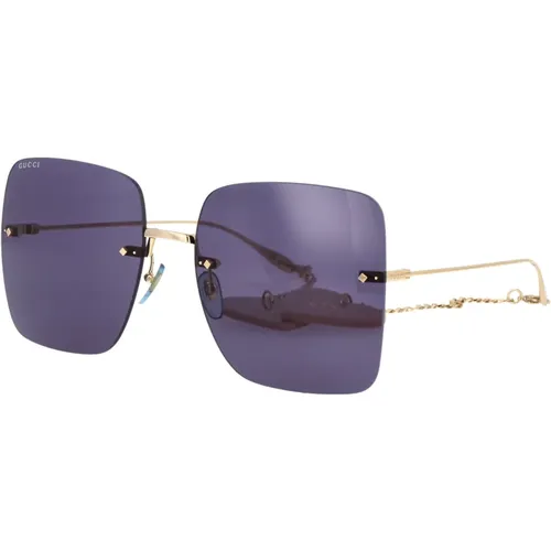 Stylische Sonnenbrille GG1147S,Vintage Oversized Quadratische Sonnenbrille - Gucci - Modalova