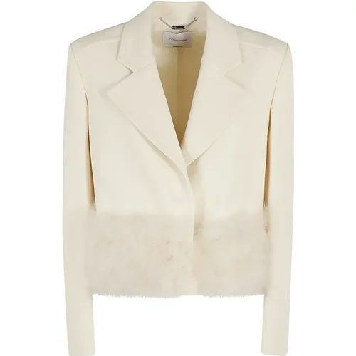 Sable Feather Jacket , female, Sizes: XS - Blumarine - Modalova