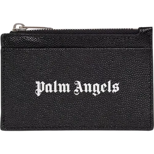Card holder with logo , male, Sizes: ONE SIZE - Palm Angels - Modalova