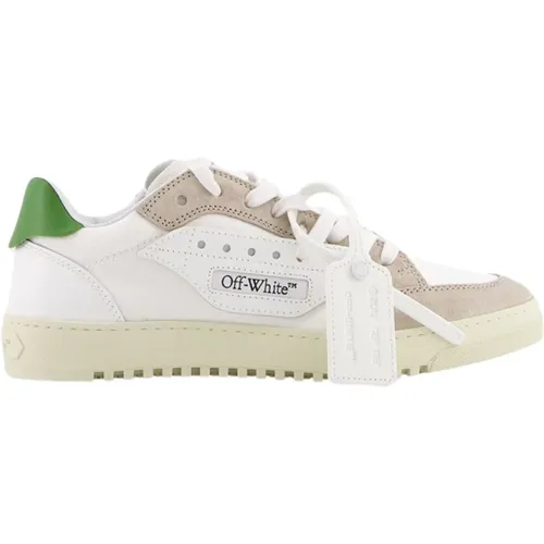 Off , Vintage-inspirierte weiße und grüne Sneaker , Damen, Größe: 40 EU - Off White - Modalova