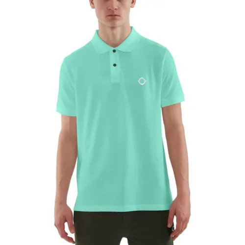 SS Pique Polo Aquatic , male, Sizes: S, XL, M, L - Ma.strum - Modalova