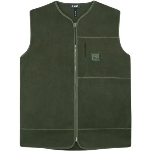 Fleece Vest , male, Sizes: S, M - Rains - Modalova