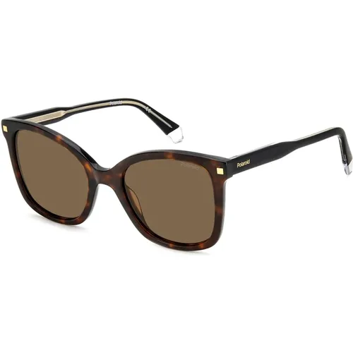 Havana Sunglasses with Brown Green Lenses,/Grey Sunglasses PLD 4151/S/X - Polaroid - Modalova