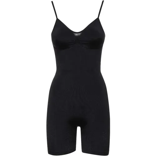 Besticktes Rückenlogo Nylon Jumpsuit , Damen, Größe: L - Versace - Modalova