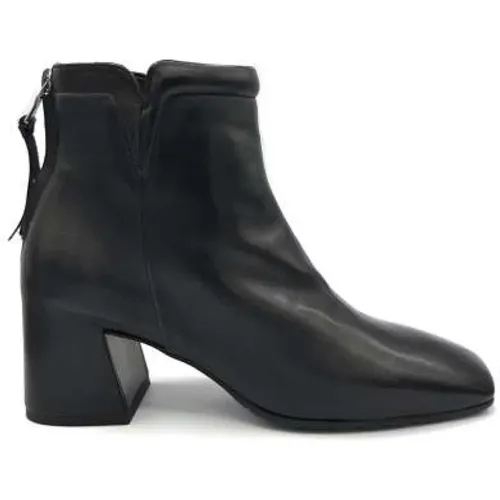 Leather Ankle Boot with Zipper , female, Sizes: 5 UK, 3 UK, 7 UK, 6 UK - Mara Bini - Modalova