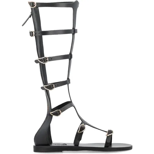 Schwarze Gladiator Sandalen für Frauen , Damen, Größe: 36 EU - Ancient Greek Sandals - Modalova
