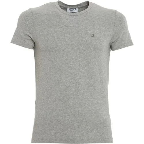 Black Cotton T-shirt with Logo , male, Sizes: S, XL - Dondup - Modalova