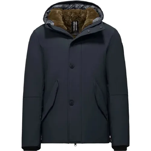 Parka with Real Down and Fur , male, Sizes: L, S, XL, M - BomBoogie - Modalova