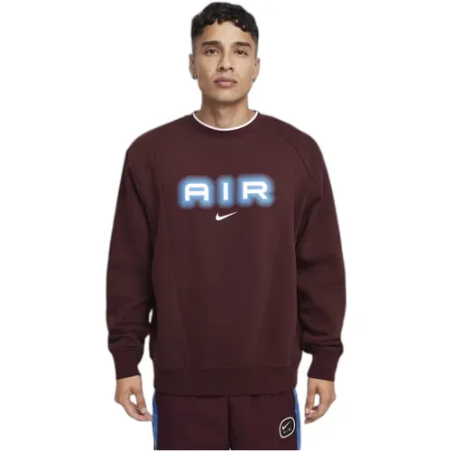 Herren Logo Rundhals Sweatshirt , Herren, Größe: L - Nike - Modalova