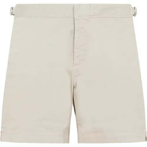 Sand Bulldog Cotton Shorts , male, Sizes: W30 - Orlebar Brown - Modalova