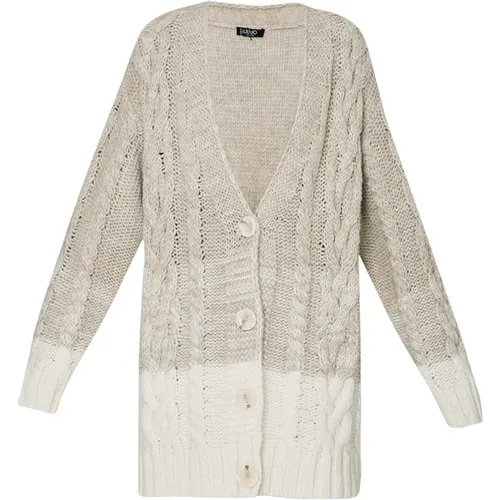 Wool and Alpaca Cardigan , female, Sizes: M, S, XS - Liu Jo - Modalova