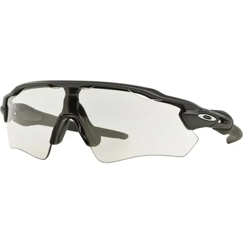 Steel/Clear Black Photochromic Sonnenbrille , Herren, Größe: 38 MM - Oakley - Modalova