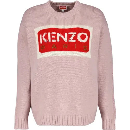 Logo Strickpullover , Damen, Größe: M - Kenzo - Modalova