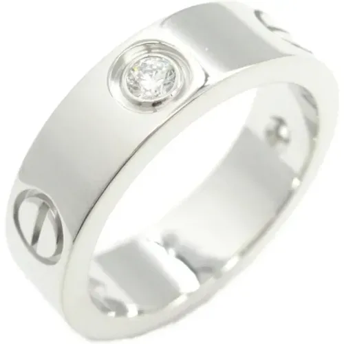 Pre-owned White Gold rings , unisex, Sizes: ONE SIZE - Cartier Vintage - Modalova