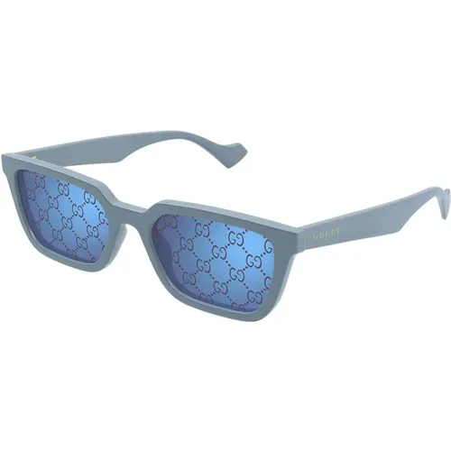Rechteckige Sonnenbrille Gg1539S 003 , Damen, Größe: 55 MM - Gucci - Modalova