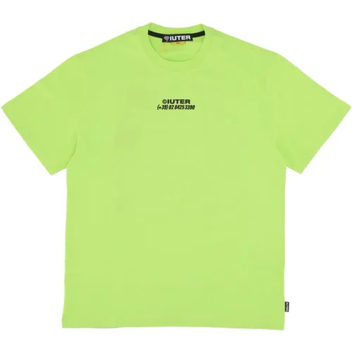 Pferde Tee Lime T-Shirt , Herren, Größe: S - IUTER - Modalova