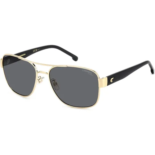 Gold /Grey Polarized Sunglasses , female, Sizes: 58 MM - Carrera - Modalova