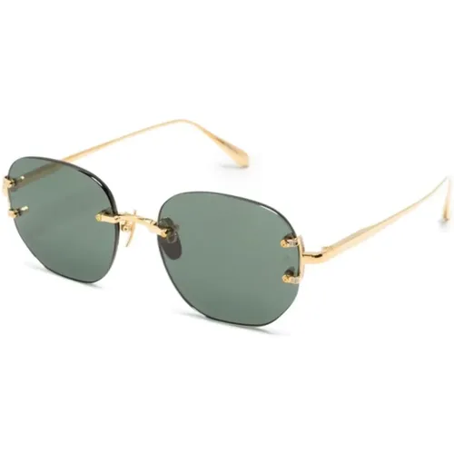 Goldene Sonnenbrille Must-Have Alltagsstil - Linda Farrow - Modalova