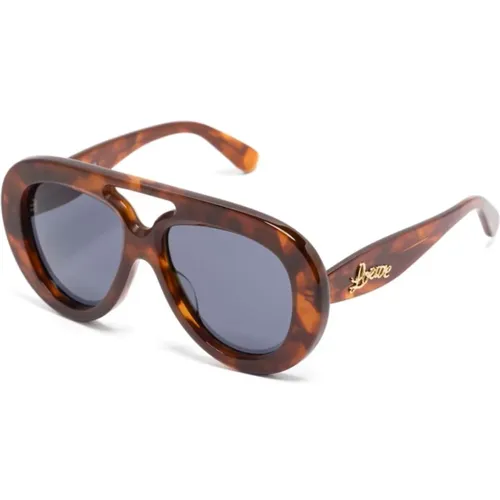 Lw40144U 53V Sunglasses , male, Sizes: 55 MM - Loewe - Modalova