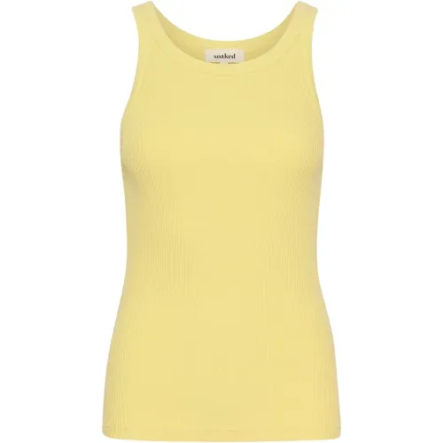 Slsimone Tank Top Endive , female, Sizes: M, 2XL, XS, L, XL, S - Soaked in Luxury - Modalova