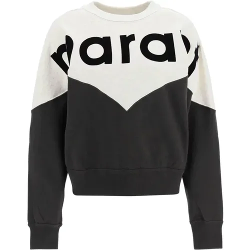 Sweatshirt mit Farbblock und Flocked-Logo , Damen, Größe: XS - Isabel Marant Étoile - Modalova