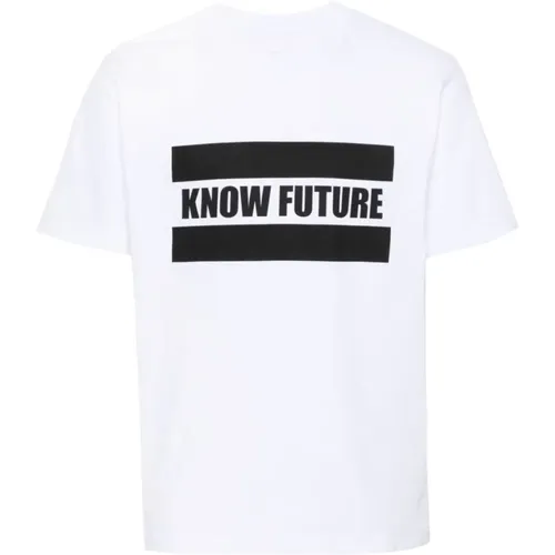 Know Future T-shirt with Front Print , male, Sizes: XL - Sacai - Modalova