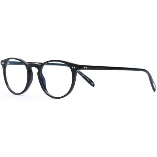 Schwarze Optische Brille Klassischer Stil , unisex, Größe: 49 MM - Oliver Peoples - Modalova
