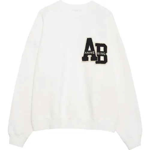 Cozy Sweatshirt with Monogram Detail , female, Sizes: L, M, S - Anine Bing - Modalova