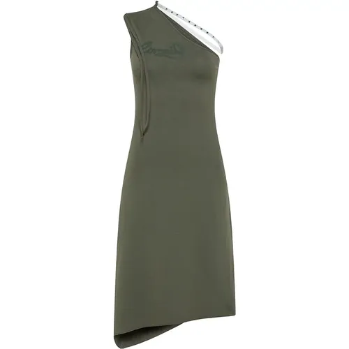 One-Shoulder Dress with Decorative Strap , female, Sizes: 2XS, XS - Cormio - Modalova