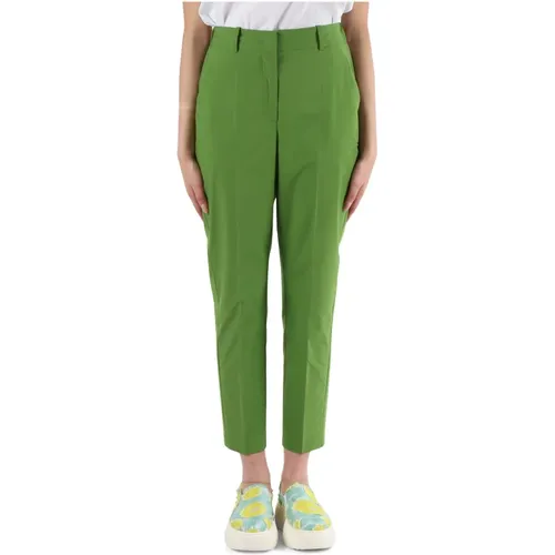 Stretch cotton America pocket trousers , female, Sizes: M, L - NIU - Modalova