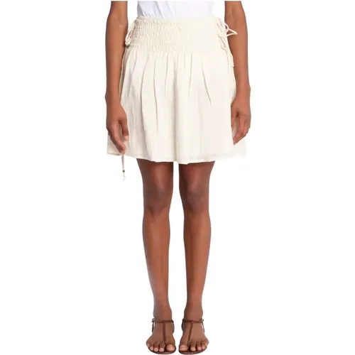 Embossed Cotton Skirt , female, Sizes: XS, S, M - Berenice - Modalova