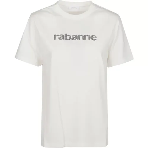 T-Shirts , Damen, Größe: L - Paco Rabanne - Modalova