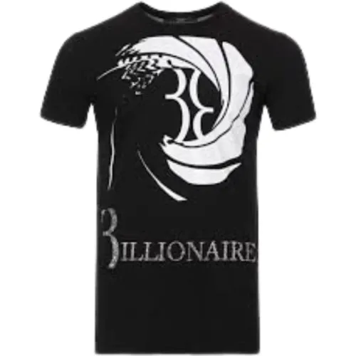 T-Shirt with Logo Print , male, Sizes: S, XS - Billionaire - Modalova