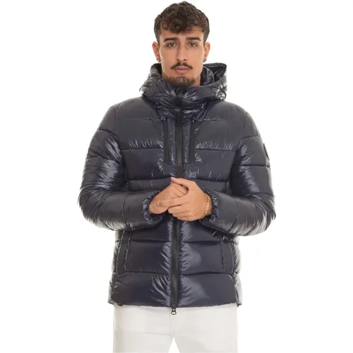 Maxime Quilted Hooded Jacket , male, Sizes: M, 2XL - Save The Duck - Modalova