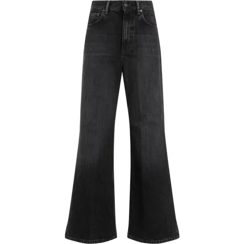 Schwarze Wide Leg Jeans , Damen, Größe: W28 L28 - Acne Studios - Modalova