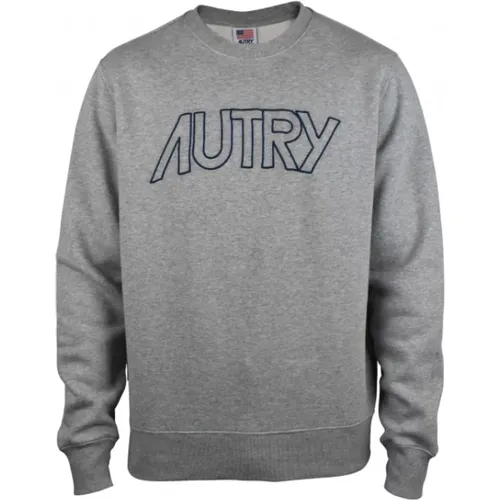 Grauer Baumwoll-Sweatshirt mit Logo - Autry - Modalova