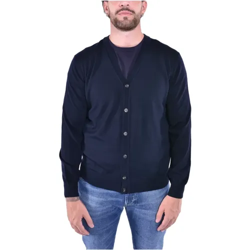 Woll-Cardigan mit Knopfverschluss , Herren, Größe: 2XL - Kangra - Modalova