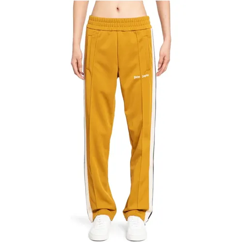 Goldene Braune Logo Track Hose , Herren, Größe: XS - Palm Angels - Modalova