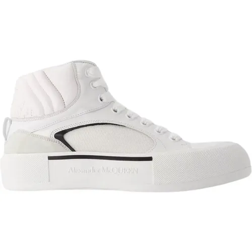 Oversized Sneakers - Leather - /Black , male, Sizes: 10 UK, 6 UK, 8 UK, 9 UK, 5 UK, 7 UK - alexander mcqueen - Modalova