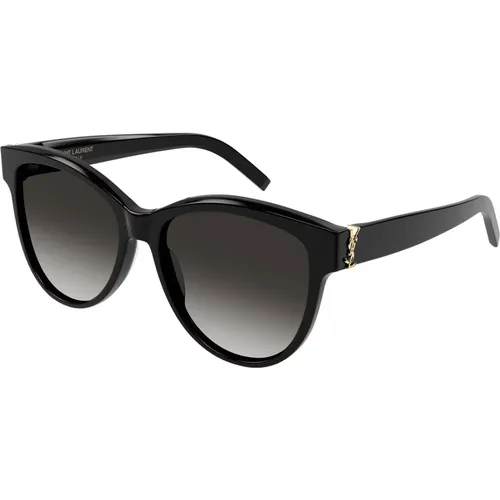 SL M107 Sunglasses, /Grey Shaded , female, Sizes: 55 MM - Saint Laurent - Modalova