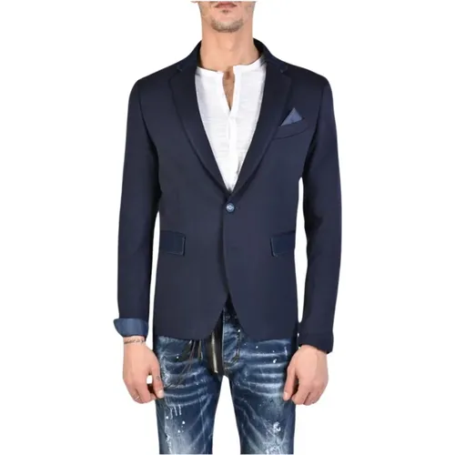 Taillierter Blazer mit Knopfverschluss und Taschen - Xagon Man - Modalova