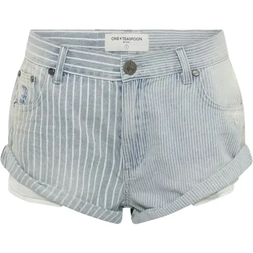 Gestreifte Shorts mit Niedriger Taille - One Teaspoon - Modalova