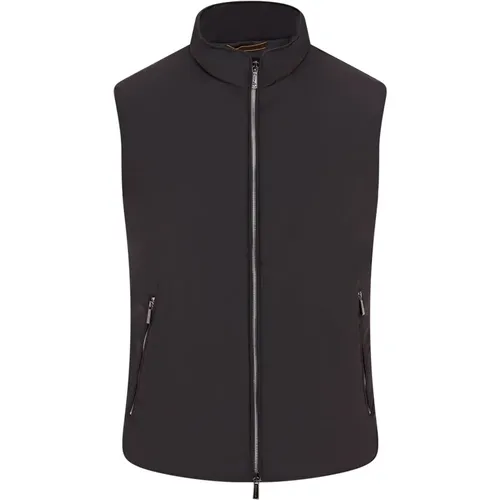 Technical Padded Zip Gilet - Uros , male, Sizes: L, M, XL - Moorer - Modalova