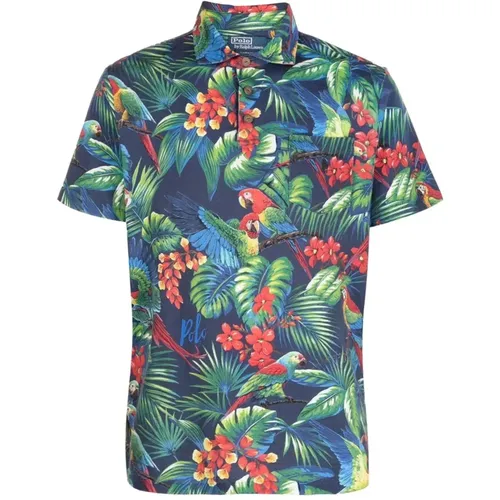 Tropical Print Short Sleeve Shirts , male, Sizes: L, M - Ralph Lauren - Modalova