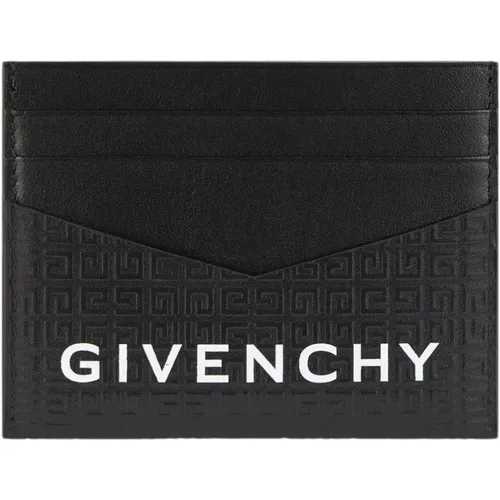 Micro 4G Leather Card Holder , male, Sizes: ONE SIZE - Givenchy - Modalova