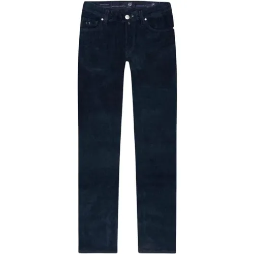 Dark Corduroy Trousers , male, Sizes: W35, W34, W32, W33 - Tramarossa - Modalova