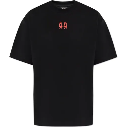 T-Shirt mit Logo , Herren, Größe: L - 44 Label Group - Modalova