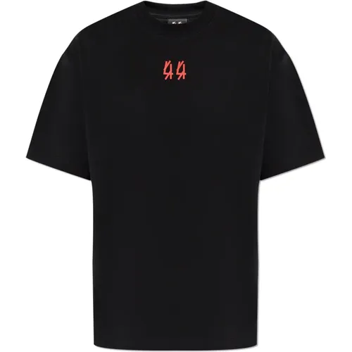 T-Shirt mit Logo , Herren, Größe: S - 44 Label Group - Modalova