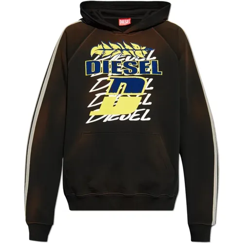 Sweatshirt `S-Roxt-Hood-Stripe` - Diesel - Modalova